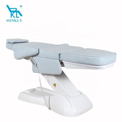 China 2022 newest brand sonkly beauty salon furniture spa soft and comfortable treatment beds electric massage table for sale