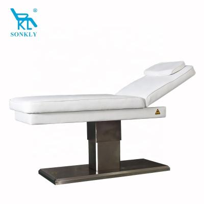 China soft and comfortable luxury salon furniture brand sonkly electric motors for spas beauty massage tables treatment beds for sale