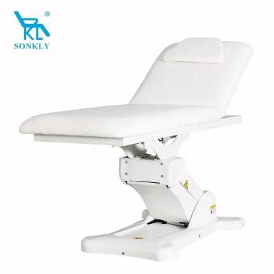 China Soft and Comfortable Modern Luxury Eyelash Beds Beauty Salon Furniture 2 Electric Motor Beauty Salon Brand Sonkly Facial Massage Table for sale