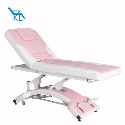 China Sonkly brand soft and comfortable agent for mobile 4 electric motor treatment massage table salon spa beauty makeup automatic face Lash Bed for sale