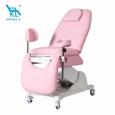 China soft and comfortable brand sonkly gynecology bed obstetrics delivery bed electric high-end luxury exam bed for sale