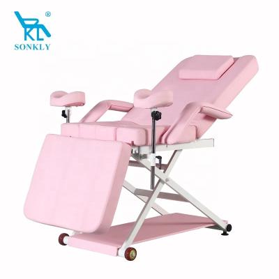 China Soft and comfortable brand sonkly China manufacturer CE ISO hospital surgical tables medical electric gyno chair for sale