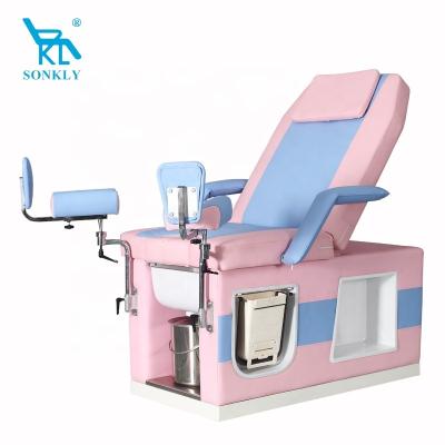 China soft and comfortable sonkly brand manual bed gynecological examination chair patient operation table for sale