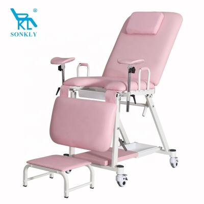 China soft and comfortable brand sonkly multifunctional obstetric hospital bed with operation handle for women giving birth for sale