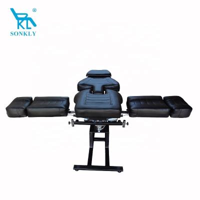 China Beautiful appearance sonkly hot sale brand high-grade tattoo chairs professional leather black bed tattoo equipment for sale