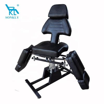 China Fine appearance sonkly brand tattoo machine hydraulic pump chair tattoo furniture with tattoo arm rest for sale