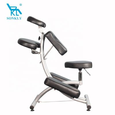 China Beautiful appearance sonkly brand PVC massage chair face adjustable cradle portable folding acupuncture tattoo chair for sale