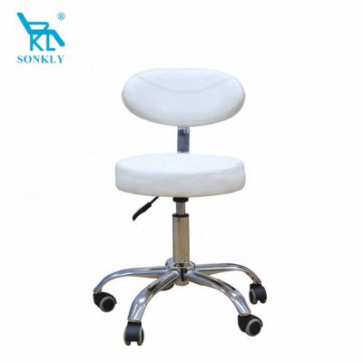 China Belle appearance sonkly brand gas lift height adjustable beauty salon bar stool swivel stool with backrest for sale