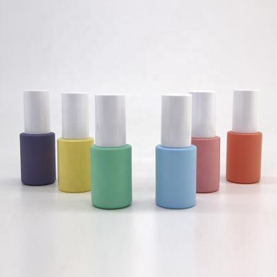 China Wholesale empty color glass perfect printing 30ml bottle with white pump for cosmetic for sale