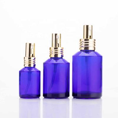 China New design cosmetic skin care and cosmetics glass cream bottle 30ml60ml100ml with inclined shoulder for sale