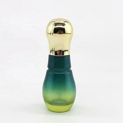 China Luxury Face Serum Cosmetics 30ml Push Button Bottle Perfect Printing Serum Glass Bottle/Container for sale