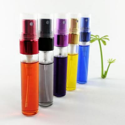 China Personal Care Pen Glass Tube Perfume Spray Bottle 3ml 5ml 10ml With Sprayer For Cosmetic for sale