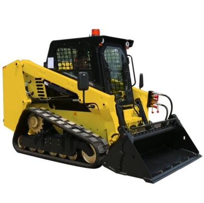 China 4x4 Wheel Drive Tracked Skid Steer Loader with Big Power Disc Type Trencher Rock Saw for sale