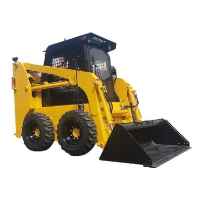 China CE certified mini wheel skid steer loader with EPA and HANSA hydraulic pump attachments for sale