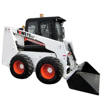 China 4x4 Wheel Drive Mini Skid Steer Loader CE EPA Certified Attachments Excavator Bucket for sale