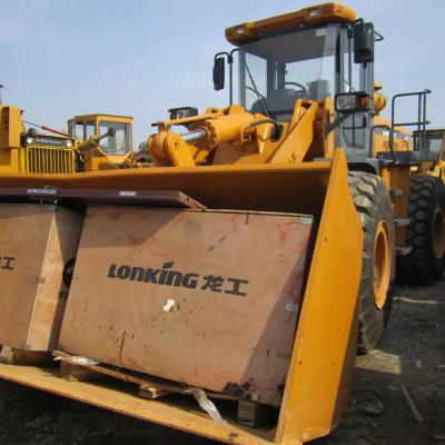 China Bucket Wheel Loader LONKING ZL50C 5 Ton Front End Loader Hydraulic Power 4 Wheel Used for sale