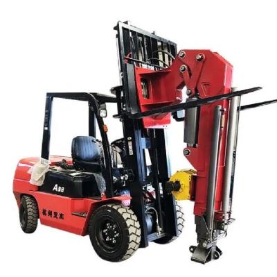 China 3000 kg Wheel Drive 3 ton 5 ton Multifunction Forklift Diesel All Terrain Forklift Telescopic Handler Forklift crane arm for sale