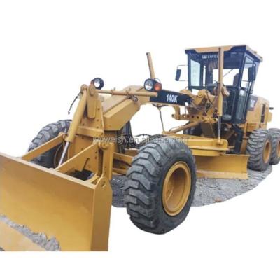 China Manufacturing Plant Used Caterpillar Motor Grader CAT 140K 140H with Front Blade Bucket for sale