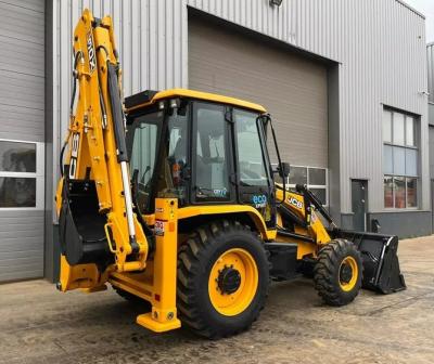 China 4-Wheel Drive 4x4 JCB 3CX 4CX Backhoe Excavator Loader with Extended Boom Bucket Arm for sale