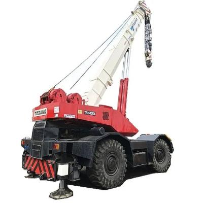 China Used TADANO TR500E 55T Rough Terrain Crane with Max. Lifting Height of 41.6m in Japan for sale