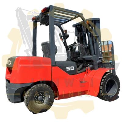 China 5 Ton Diesel Forklift Truck with Japan ISUZU Engine and Fork Positioner With Side Shifter for sale