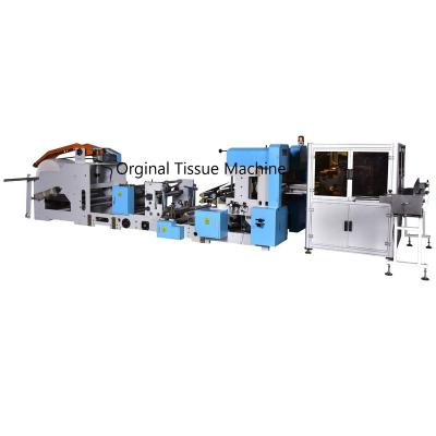 China Hotels 1/4 Fold Table Quarter Napkin Paper Napkin Production Line With Automatic Transfer And Packing Machine for sale