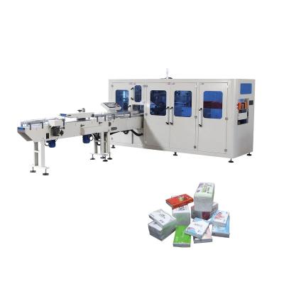 China Full Automatic High Speed ​​Soft Nylon Package Nylon Soft Nylon Pouch Plastic CPP PE Hotels Facial Tissue Turn Table Lathe Table Wrapping Type for sale