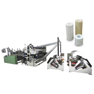 China Factory Good Kitchen Paper Towel Absorption Lamination Cumbersome High Volume Perforation Rewinding Machine With Laminator for sale