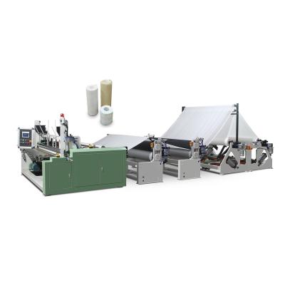 China Factory toilet paper bathroom tissue making production line rewinder embossing lamination rewinding perforating machine for sale