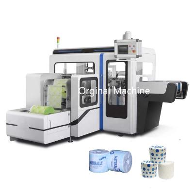 China Factory Toilet Paper Bathroom Tissue Roll Automatic Full Automatic Individual Roll Paper Wrapping Machine for sale