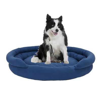 China Funny Designer Removable Washable Breathable Brand Dog Sofa Bed Luxury Pet Bed for sale