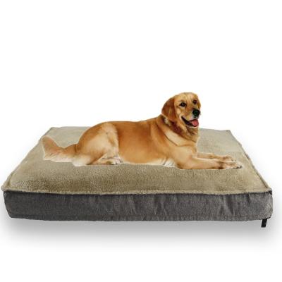 China Breathable Calming Plush Dog Mat Luxury Custom Square Dog Bed for sale