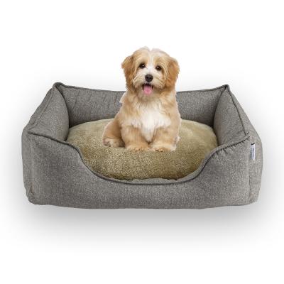 China Breathable Pet Plush Calming Soft Fuzzy Comfortable Medium Winter Warm Bedroom Dog Bed for sale