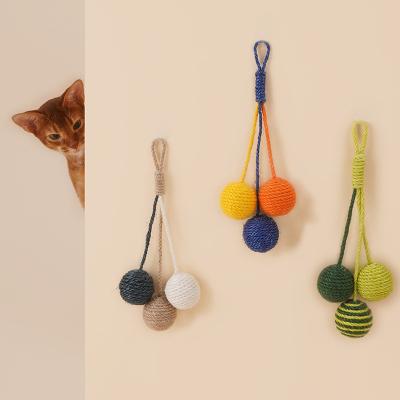 China Self-stored Cat Toy Catnip Stick Ball Set Cat Toy Pet Toy High for sale