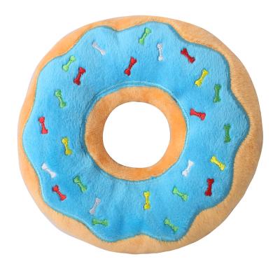 China Stocked Dog Toy Birthday Set Express Plush Donuts Pet Toy for sale