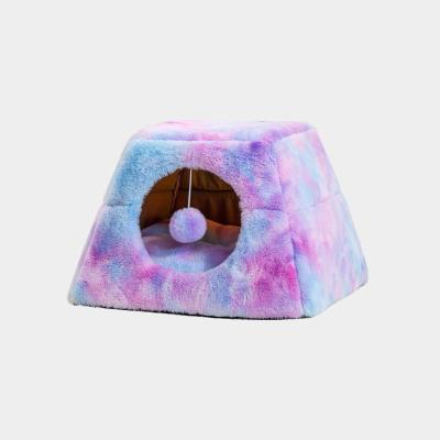 China Wholesale Breathable New Cat House Dual-Use Foldable Fully Enclosed Multicolor Pet Supplies Pet Bed for sale