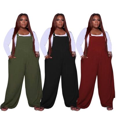 China HONGNUO- Sustainable Newcomers Long Sleeve Clothing Set Loose Wide Leg Two Piece Plus Size Overalls For Women for sale