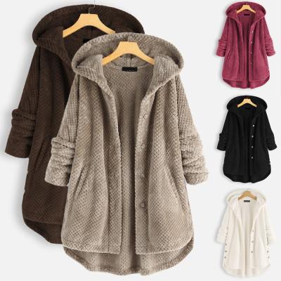 China Women's Winter Anti-Wrinkle Fashion Double-sided Hooded Hoodie Oversized Cashmere Coat for sale