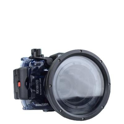 China Seafrog RX100VII 60m Leakage Built-in 195ft Alarm System Housing Shockproof Dustproof Diving Waterproof Case For Sony RX100VII Camera for sale