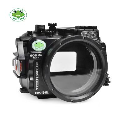 China Diving Seafrogs 40M/30ft Shockproof Waterproof Dustproof Housing for Canon M6 MarkII with Canon E-F and EF-M Lens for sale