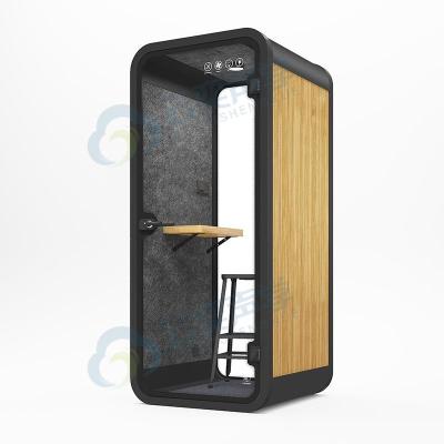 China Movable Silence Sound Proof Acoustic Booth For Office Meeting Office Pod Sound-isolated Lounge Space Single Phone Booth for sale