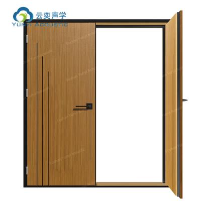 China Stainless Steel Hardware STC 42dB and Fireproof Approved Soundproof Interior Door 45db Sound Proof Doors for sale