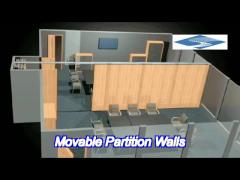 OEM ODM Highly Flexible Movable Partition Walls Sliding Soundproof Room Dividers