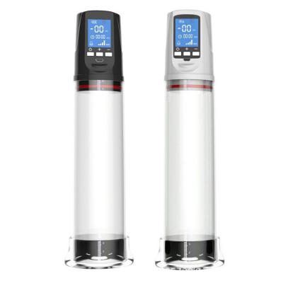 China Powerful LCD Display USB Charging High Vacuum Penis Enlargement Led Penis Pump For Men for sale