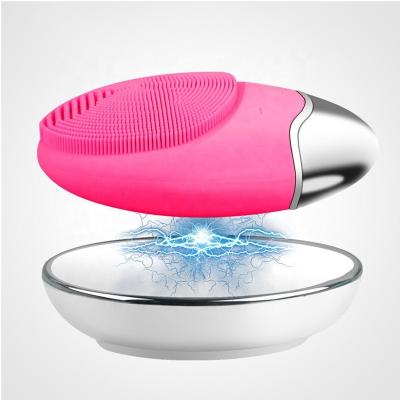 China 2020 Best Electric Ultrasonic Facial Brush DEEP CLEANING Cleansing Heads OEM for sale