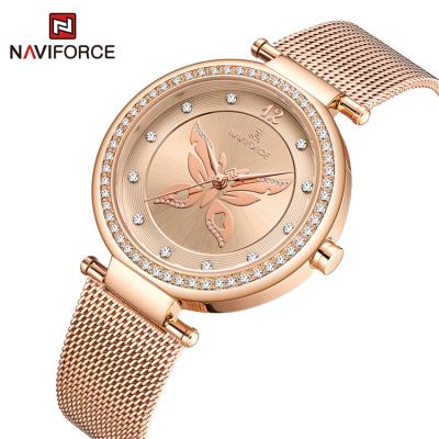 China NAVIFORCE 5018 RGRG Water Resistant Japan Stainless Steel Movement Luxury Quartz Women Watches Wholesale Price Reloj femenino for sale