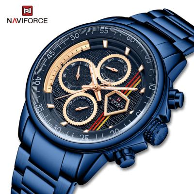 China New Date NAVIFORCE 9184 BEBE Automatic Watches For Men Waterproof Quartz Mens Watch Stainless Steel Sports Chronograph Relogio for sale