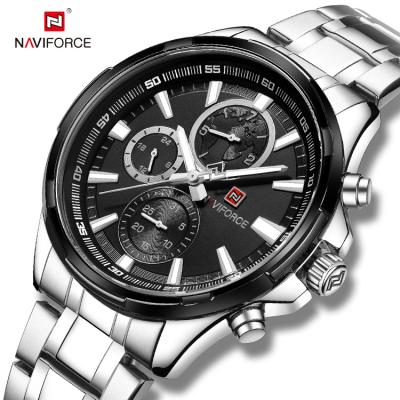 China Chronograph reloj naviforce brand sports 2019 hot sale men watches japan quartz marine watch 9089 wristwatch for sale