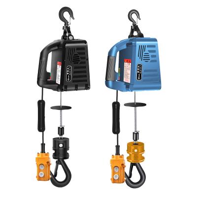 China Hotels Mini Hanging Electric Hoist 500kg Inexpensive Portable Wire Rope Winch Lifting Crane For Household for sale