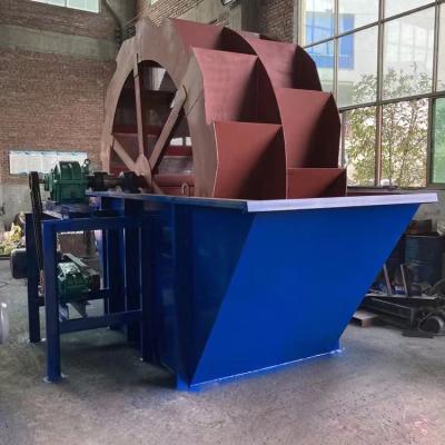 China Artificial sand river wahing sand screening equipment mobile station wheel sand joint cleaning machine for sale